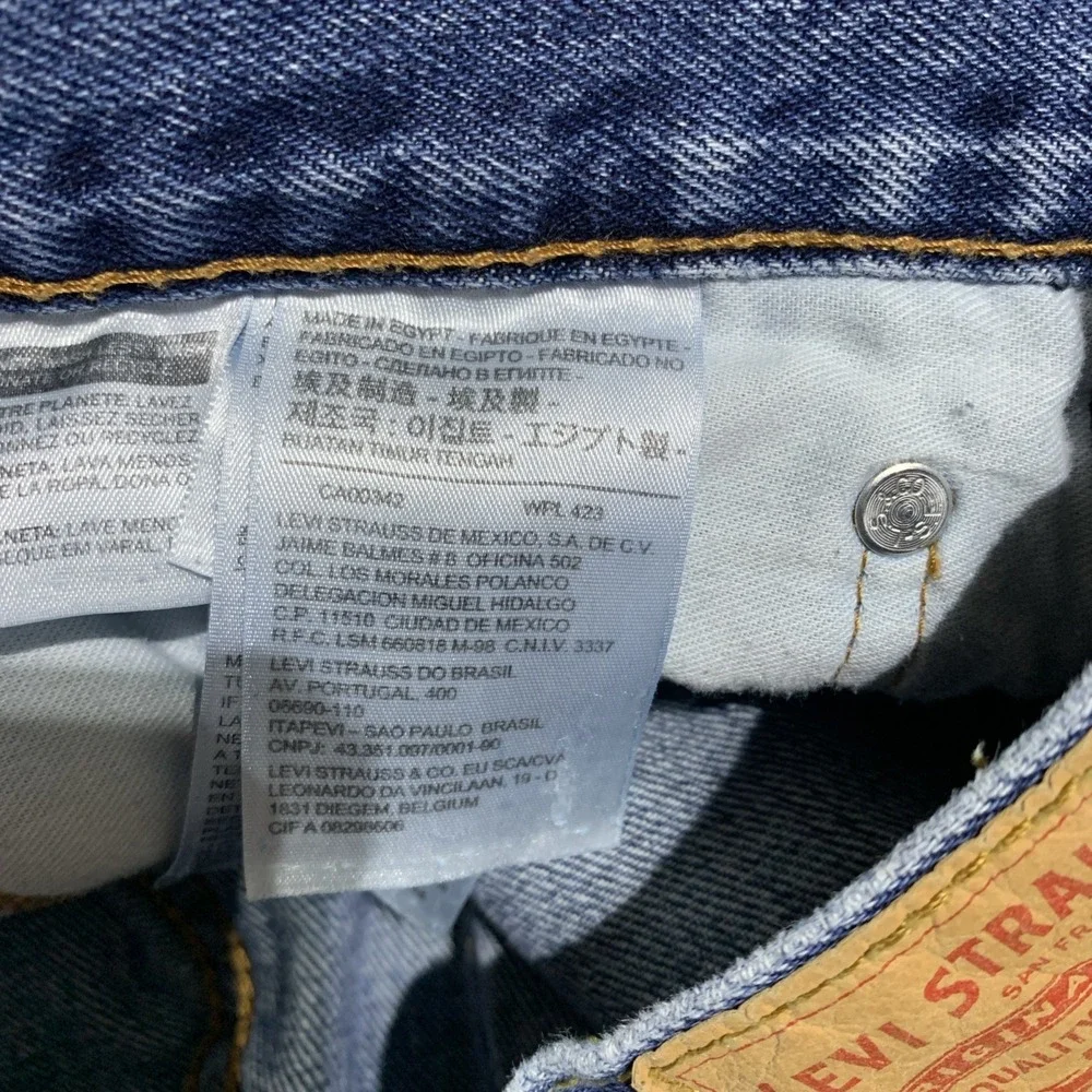Levi's‎ 505 Jeans Mens Size 34x32 Medium Wash Blue Denim Mid Rise